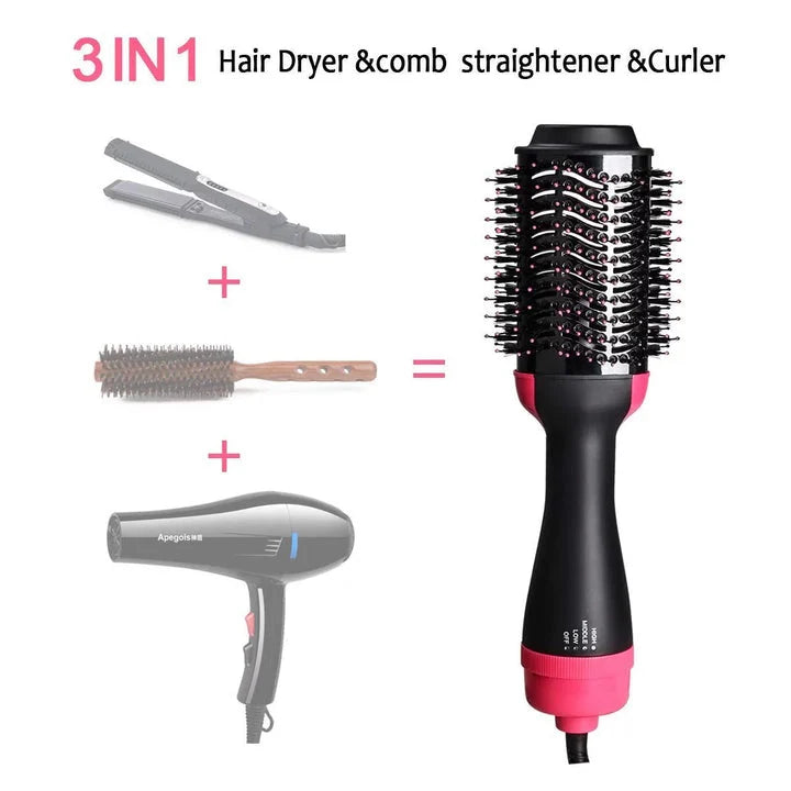 Hair Dryer and Hot Air Brush | 3-in-1